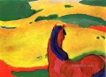 Marc Pferd in einer Landschaft Expressionist Expressionismus Franz Marc